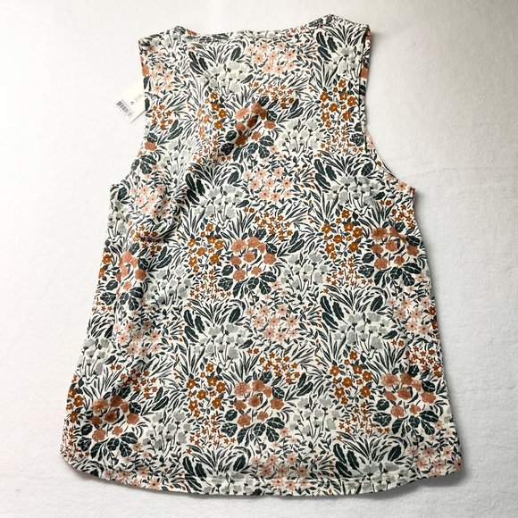 NWT RYLEE CRU TANK / FLOWER FIELD top cotton GIRL blue red SZ10-12y - Picture 3 of 5